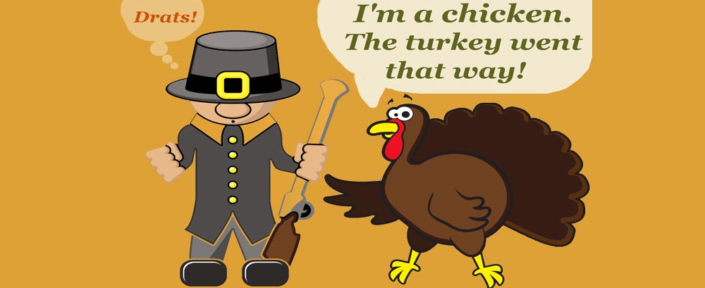 Thanksgiving funny turkey.